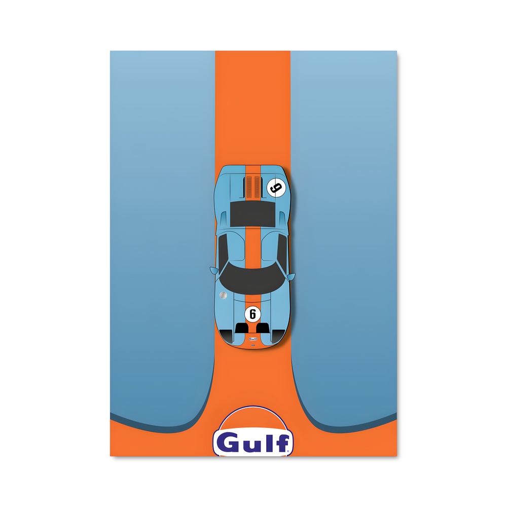 Poster Gt40 Victory Lap